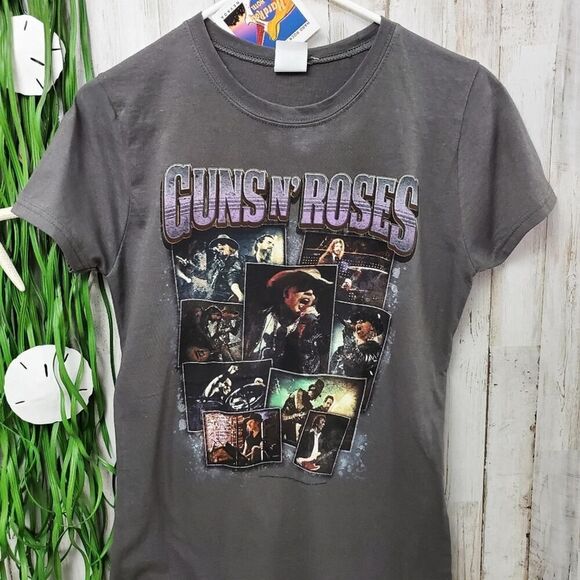 Guns N Roses Live Concert Tee Shirt Gray Size Large - Picture 6 of 7
